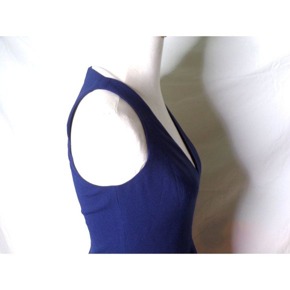 DRESS THE POPULATION Catalina Fit & Flare Dress Navy Blue Small (4-6) - Picture 8 of 11